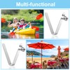 PATIKIL 8.5x5.5mm Kayak Paddle Snaps, 6 Pack Tent Pole Clips