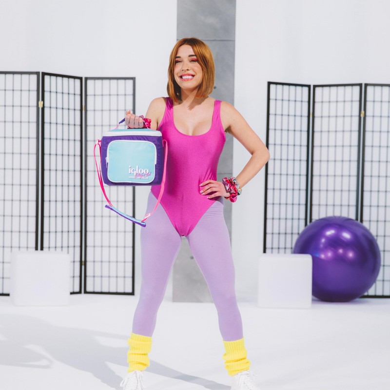 Igloo 90s Retro Collection Square Lunch Box Cooler with Front