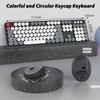 Wireless Keyboard and Mouse, KOOTOP Cute Keyboard and Mouse, 2.4G