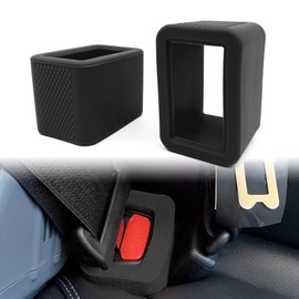 Paquete de 2 soportes de silicona para hebilla de cinturón, fácil acceso a las hebillas de los asientos traseros, adecuado para niños y pasajeros con necesidades especiales, accesorios de coche