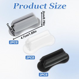 Qulkws 6 Pcs Sticky Pen Holder Silicone Pens Holders Adhesive Pen Holder Pens Holders with Dual Slots Easy Organize & Access for Marker Stylus Wall Desk Accessories Clipboard Teacher Supplies