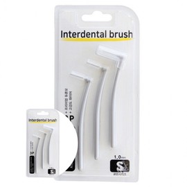 L-Type Interdental Brush 3-Pack (S Size) for Oral Care Household Interdental Brush 3ea