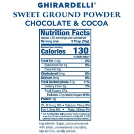 Ghirardelli Sweet Ground Chocolate & Cocoa Gourmet Powder, 10 lb Box with Ghirardelli Stamped Barista Spoon