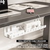 Under Desk Cable Management Tray Wires Organizer Power Strip Management