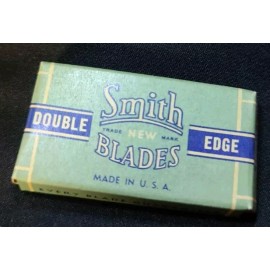 Smith Vintage Original Unused Package Smith Double Edged Razor Blades Made In USA 5pks