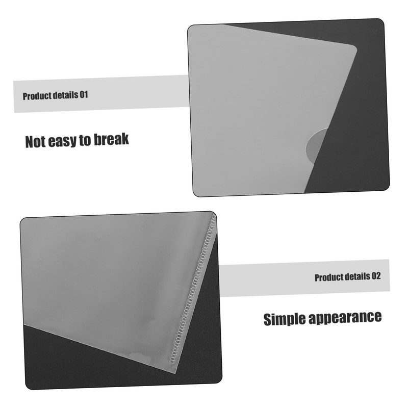 Operitacx 20pcs Paper Sleeves Sheet Protectors Bulk Binder Pockets Paper