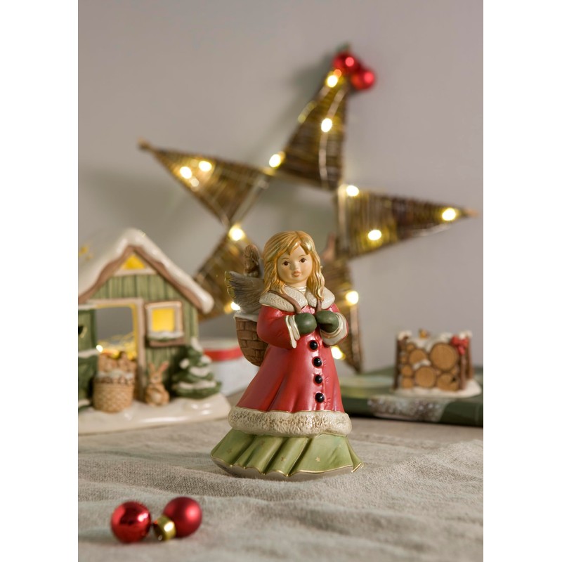 Goebel Winter Wood Stack Figurine Winter Forest Christmas