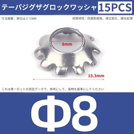 REYLNXR Cone Seriflock Washer, 304 Stainless Steel, Shedding Prevention, Electrostatic Screws, For Tire Valves with Teeth