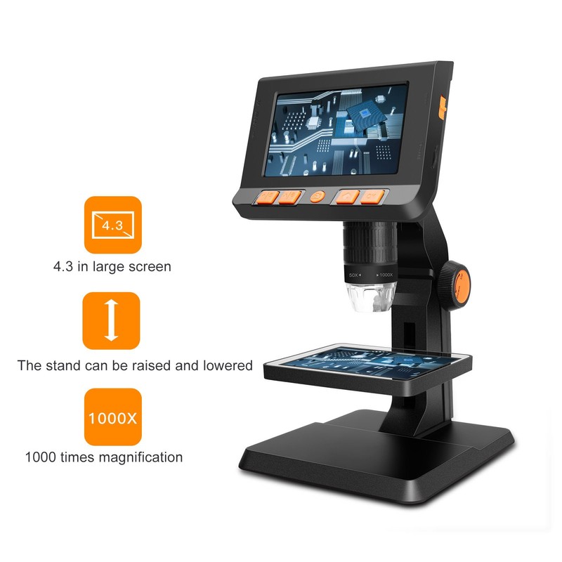 Digital Microscope 1000X High Definition Precise Focusing Biological Microscope with