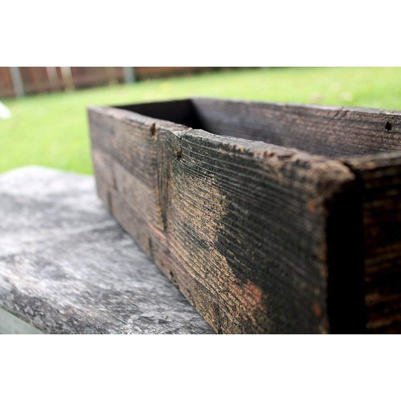 24" Rustic Planter Box (3.25-3.75"T - Short Version)