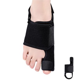 Ristpal Big Toe Splint for Broken, Fracture Fixator Protectors Support for Sprains, Turf Toe for Women & Men (Left)