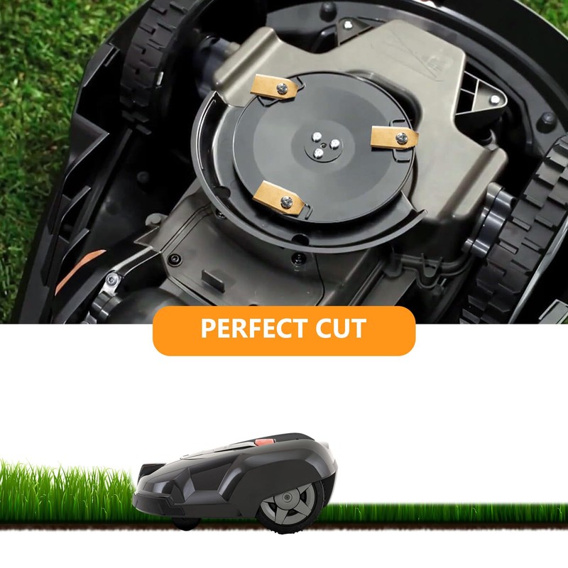 AGAKY Titanium Blades, 30x Replacement Titanium Blades, Lawn Mower Cutting