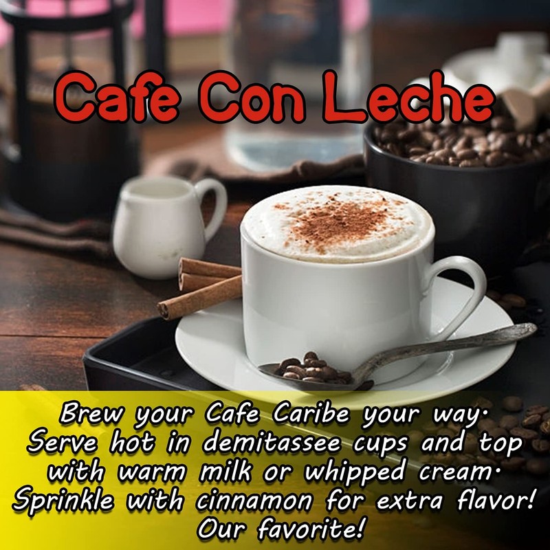 Cafe Caribe 100% Colombian Coffee Pods, Dark Roast Single-Serve Coffee