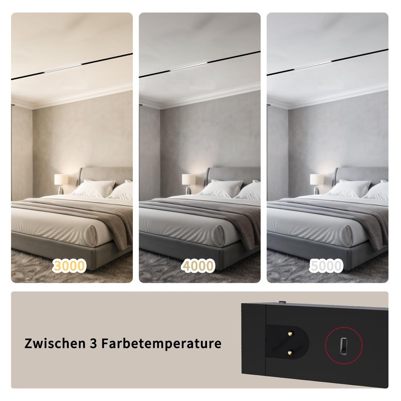 SCON LED Dimmable/Non-Dimmable Magnetic Rail Light System Floodlight, 24 V