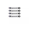 Dream Apparel God Bless Texas Leather Motorcycle Vest Extenders for Biker Chrome Chains
