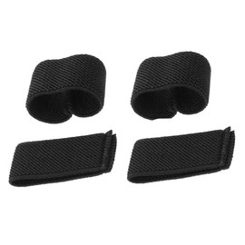 Mijradge Backpack Strap Keeper 4 Pcs Elastic Belt Keepers for Duty Belt Stay Loops Belt Holders Retainer Band for 3CM-4CM Wide Belts and Straps (Black)