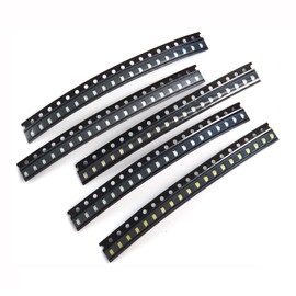 CHANZON (5 Colors x 20 pcs = 100 pcs 0805 SMD LED Diode Lights Assorted Kit (Mini Chip 2.0mm x 1.2mm for PCB DC 20mA) Super Bright Lighting Bulb Lamps Electronics Components Light Emitting Diodes
