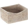 KOUBOO 1060080 La Jolla Shelf Basket, White-Wash