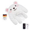 H.V. 3-in-1 White Bear, Plush Toy with Motion Function and