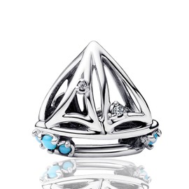Annmors Sailboat Charm for Women Charm Bracelets & Pendant Necklace 925 Sterling Silver