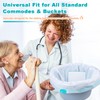 60 Commode Liners with Absorbent Pads, 60 Bedside Commode Liners