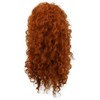 Yuehong Long Curly Orange Heat Resistant Cosplay Wigs Good Shape