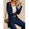 GRACE KARIN Essential Solid Open Front Long Cardigan Knitted Sweaters