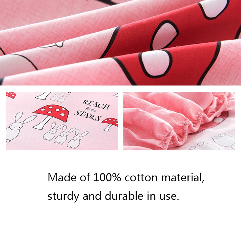 100% Cotton Soft Comfortable Breathable Fitted Sheet (150*200cm)