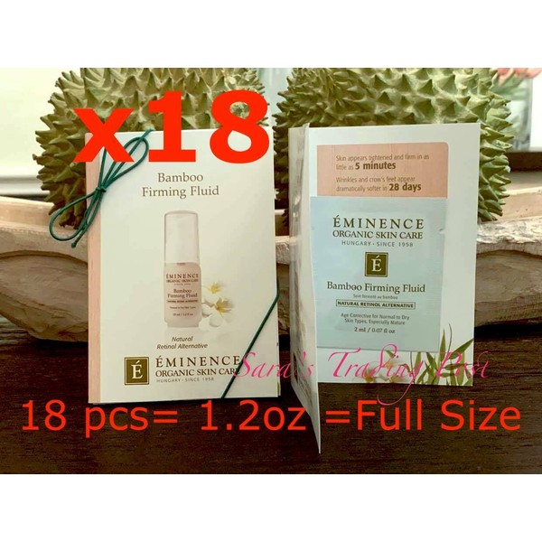 18 Eminence BAMBOO FIRMING FLUID Card Samples 2ml/.07oz Total 1.2oz=F/S Value$62