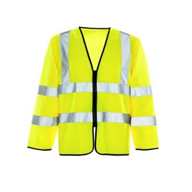 Supertouch 32643 Long Sleeved Hi Vis Zip Vest, Large, Yellow