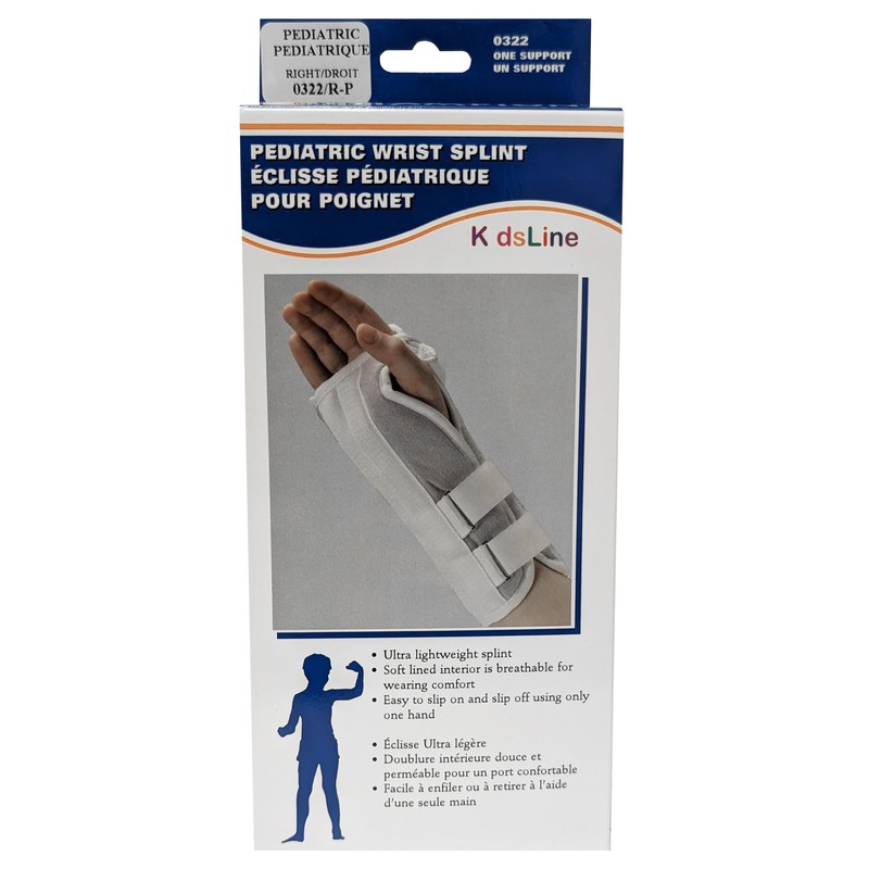 OTC KidsLine Wrist Splint, Soft Foam, Adjustable, Pediatric Support, Infant