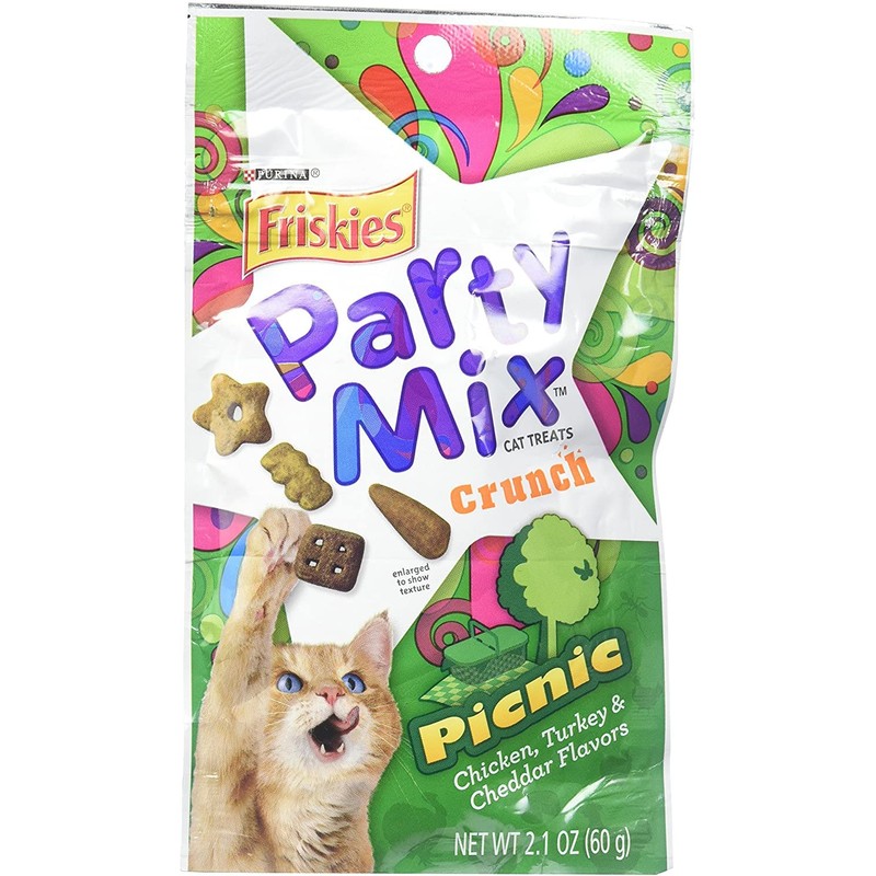Friskies Cat Treat, Beachside Crunch Party Mix 2.1 oz 1