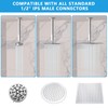 Lordear Shower Arm 16 Inch Polished Chrome Ceiling Mount Shower