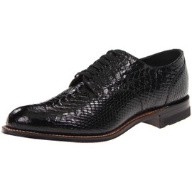 STACY ADAMS mens Madison oxfords shoes, Black Snakeskin - 55, 11 US
