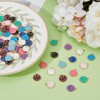 SUPERFINDINGS 96 Pieces 12 Colours Smile Face Charms Alloy Enamel
