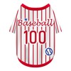 Paiaite Sleek Striped Dog Vest: Sleeveless Baseball-Style Dog Shirt, Ideal