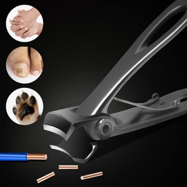 Werlla Toenail Clippers for Thick Toenails, Long Handle Wide Jaw Opening Nail Clippers for Adult, Men, Seniors, Extra Large Heavy Duty Toenail Clippers for Fingernail & Ingrown Toenail (2 Piece Set)