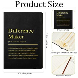 Chiisong 24 Pcs Employee Appreciation Gifts A6 Small Leather Journals Bulk Inspirational Different Maker Notebook Thank You Gift for Women Leadership Coworker Team Staff Christmas(Colorful)