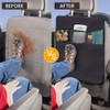 2Pack Waterproof Back Seat Cover for Kids, Durable Kick Mats