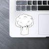 Medium 100mm 'Broccoli' Permanent Sticker Decal for Cars/Windows/Bins/Walls etc (DW00133469)