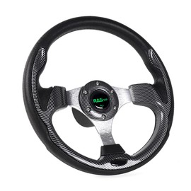 RASTP Boat Steering Wheel with 3/4“ Axle Marine Steering Wheel Adapter for Most Marine boats,Vessels,Yachts,Pontoons Boat (Style C- Pane)