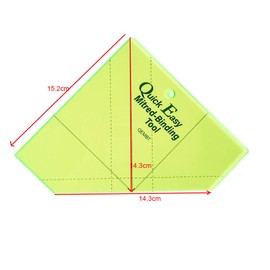 Bequilter Dual Angle Quick Easy Mitered Binding Tool