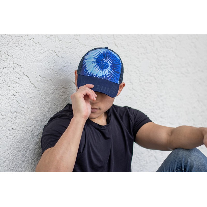 Colortone Batik Trucker Mesh Cap Women's One Size Batik Trucker