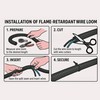 Electriduct 1.25" Flame Retardant Polypropylene Split Wire Loom Tubing Corrugated