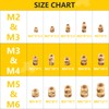 Mardatt 120pcs M3x10x5 Brass Thread Inserts for Plastic Brass Inserts