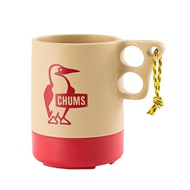 CHUMS CH62-1620-B053-00 Camper Mug, Beige/Red, Large, 19.4 fl oz (550 ml)