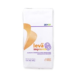 ALGINATO CROMÁTICO PARA IMPRESIONES DENTALES DE PRECISIÓN Leva Impronta Zeyco 450g Sabor mango