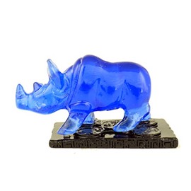 Feng Shui Blue Rhino Statue