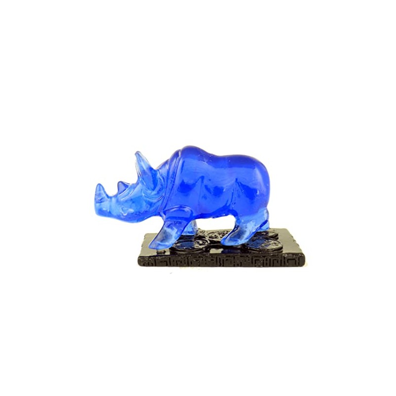 Feng Shui Blue Rhino Statue
