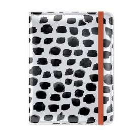 Hsxnam Passport and Vaccine Card Holder Combo, Passport Holder with Vaccine Card Slot, Passport Holder with RFID Blocking Leather Travel Document Organiser for Women, White Leopard, Fashionable